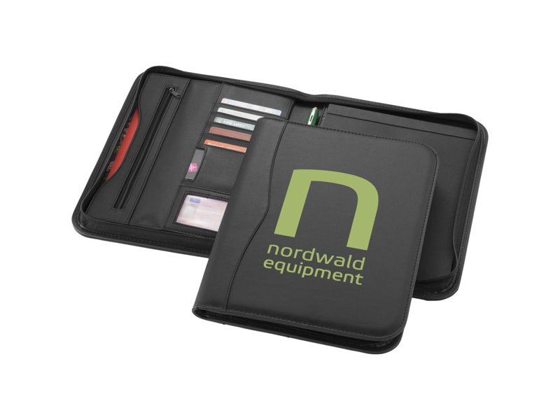 Ebony A4 portfolio met ritssluiting