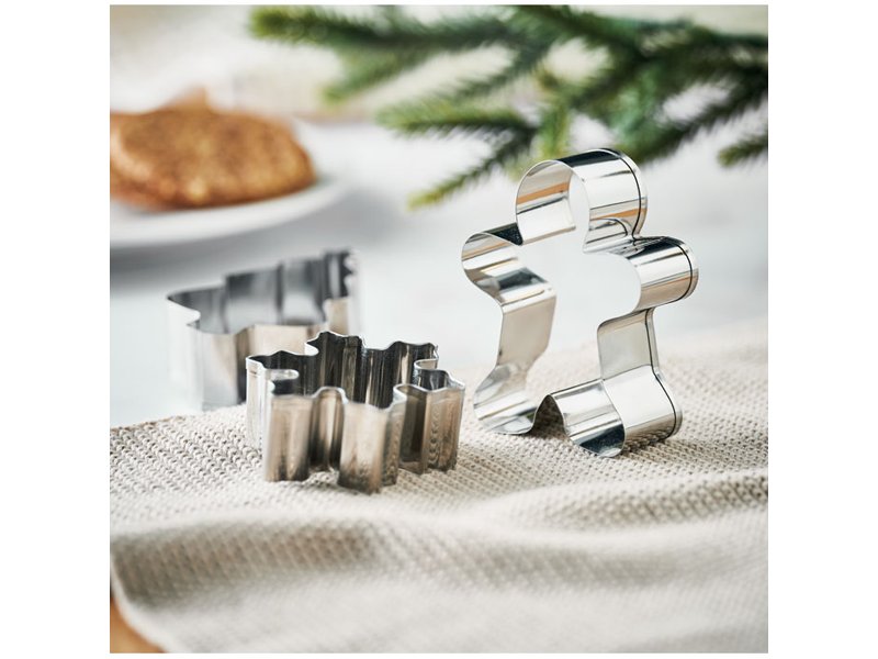 Set kerstkoekjes-uitstekers