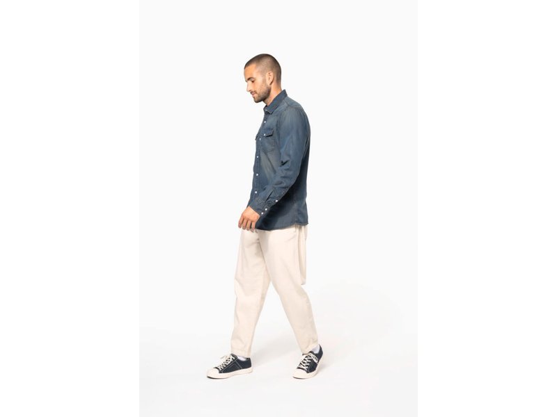 Kariban Heren denim overhemd lange mouwen Kariban Heren denim overhemd lange mouwen