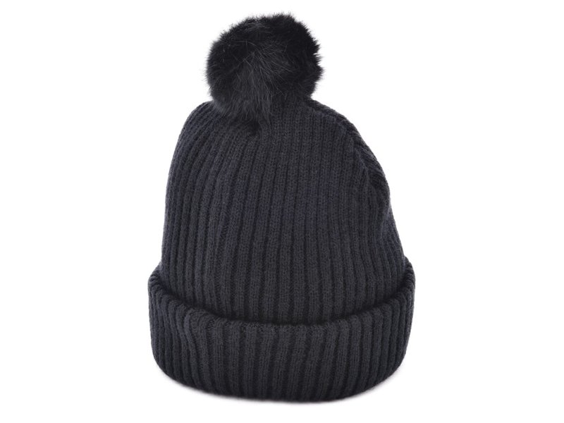 Grof Gebreide Beanie met pompon