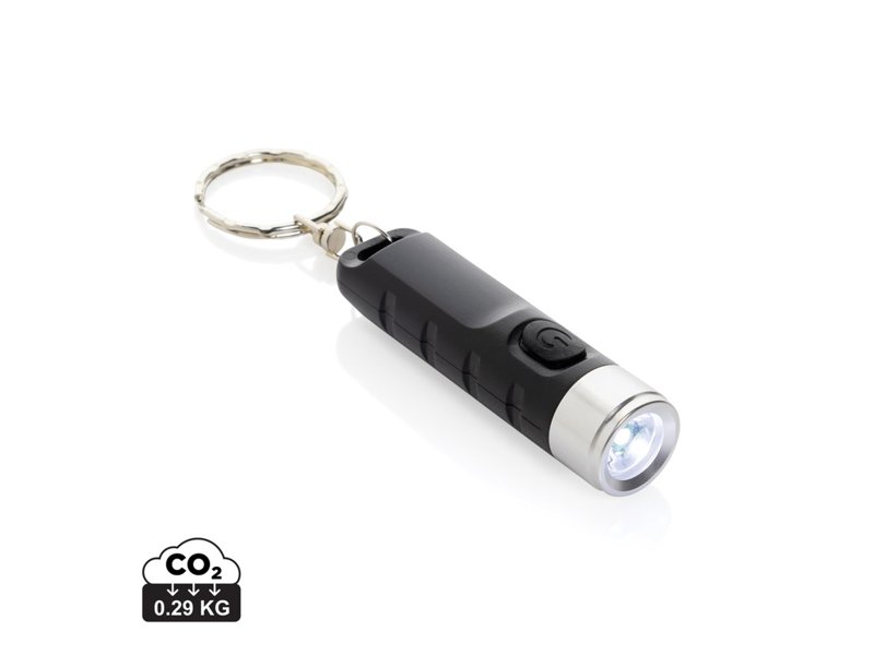 Globix RCS gerecycled plastic USB oplaadbare zaklamp