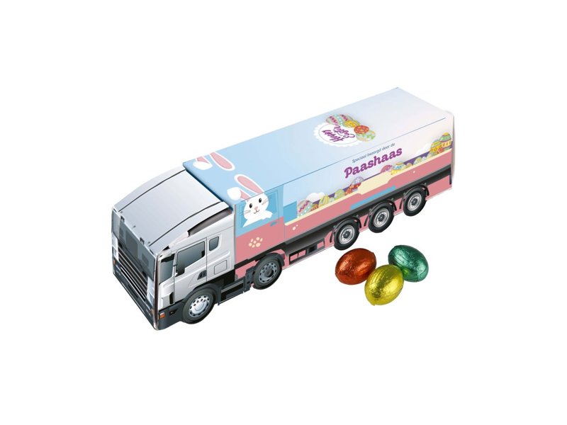 Truck met Paas chocolade