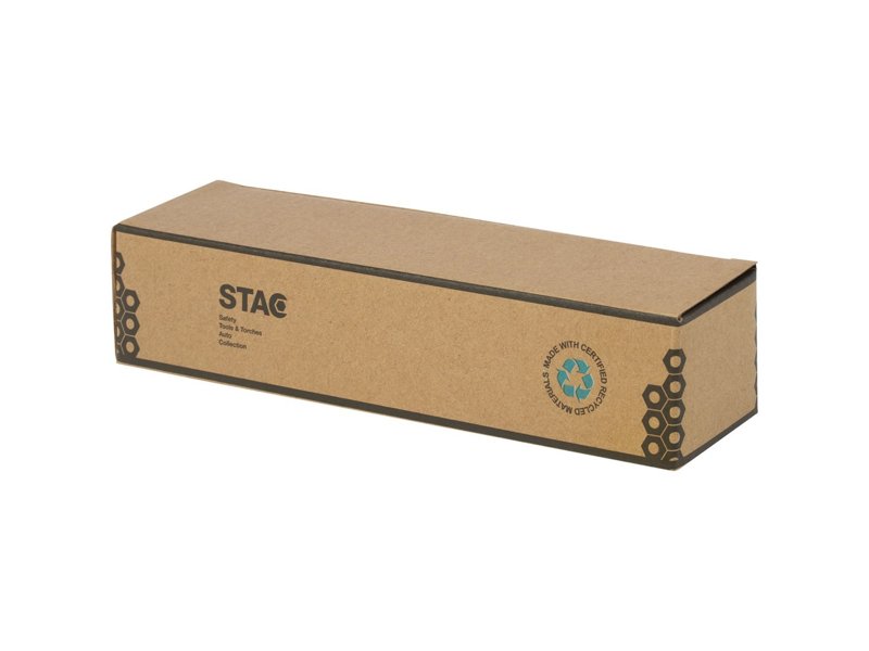 Kuma zaklamp van bamboe/RCS gerecycled plastic met karabijnhaak