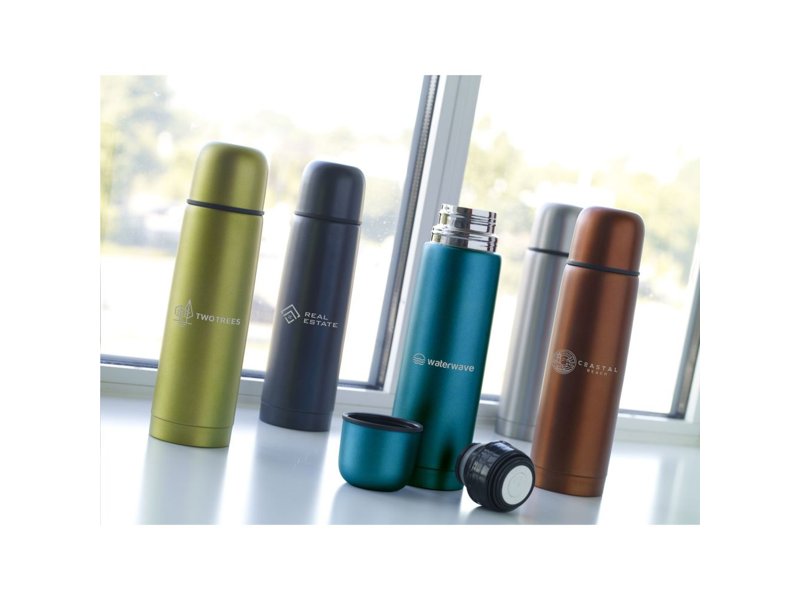 Frosted Bottle RCS Recycled Steel 500 ml thermosfles