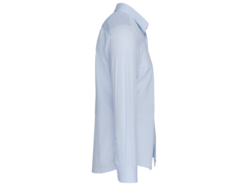 Kariban Herenoverhemd in popeline met lange mouwen