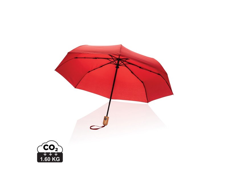 21" Impact AWARE™ RPET 190T bamboo auto open/dicht paraplu 21" Impact AWARE™ RPET 190T bamboo auto open/dicht paraplu