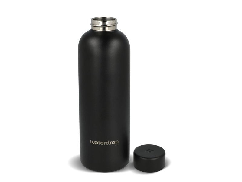 Waterdrop Roestvrijstalen Fles met Stalen dop 600ml Waterdrop Roestvrijstalen Fles met Stalen dop 600ml
