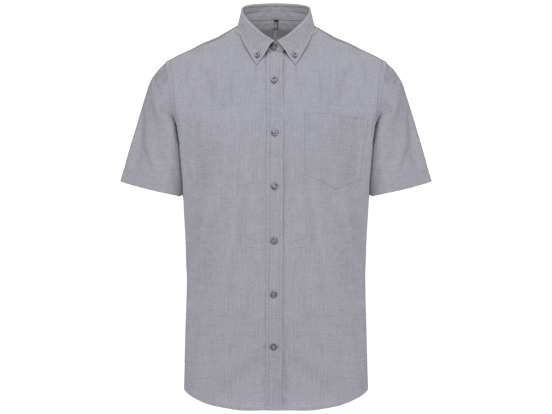 Kariban Heren oxford overhemd korte mouwen