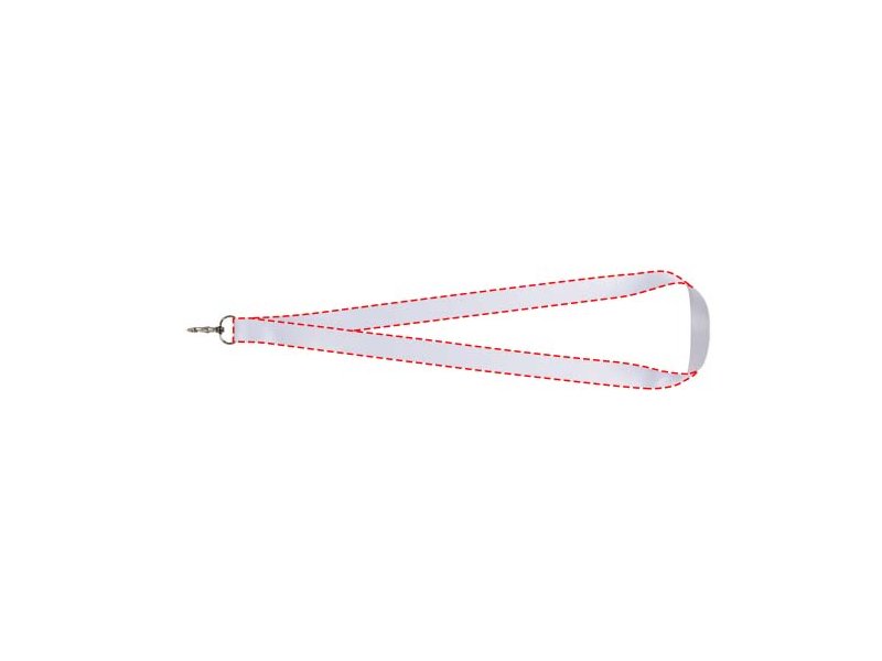 Lana lanyard in kleur (dubbelzijdig)