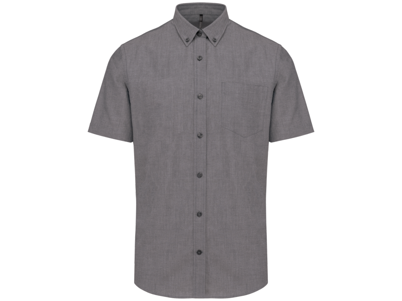 Kariban Heren oxford overhemd korte mouwen