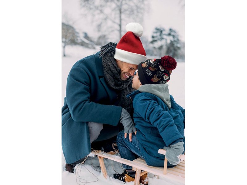 Gebreide kerstmuts Shimas