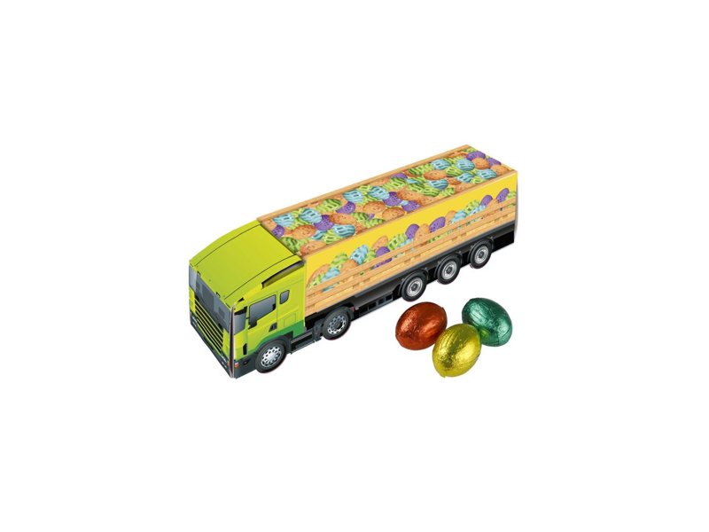 Medium truck met Paas chocolade