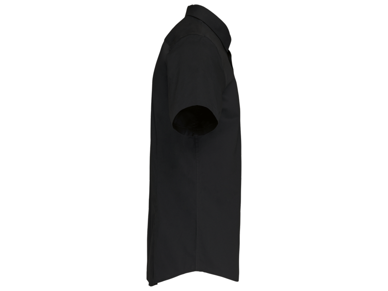 Kariban Heren stretch overhemd korte mouwen