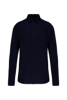 Kariban Heren poplin overhemd lange mouwen