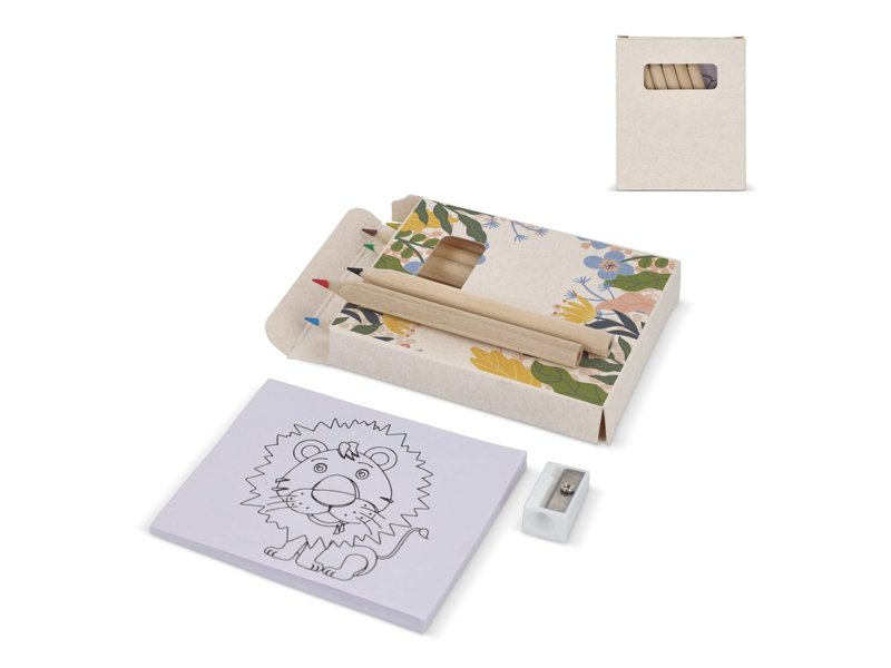 8-delige kleurset in gerecyclede melkpakdoos 8-delige kleurset in gerecyclede melkpakdoos