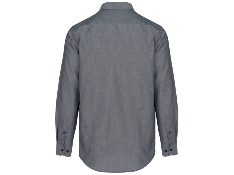 Kariban Heren oxford overhemd lange mouwen