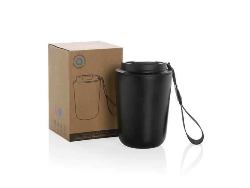 Cuppa gerecycled rvs vacuümbeker met koord Cuppa gerecycled rvs vacuümbeker met koord
