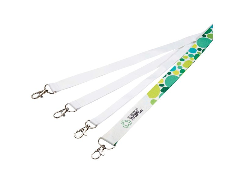 Addie gerecyclede PET lanyard - dubbelzijdige sublimatie