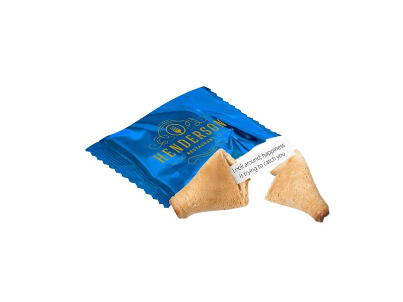 Gelukskoekje in folie