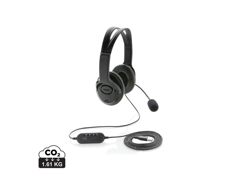 Over ear werk hoofdtelefoon met kabel