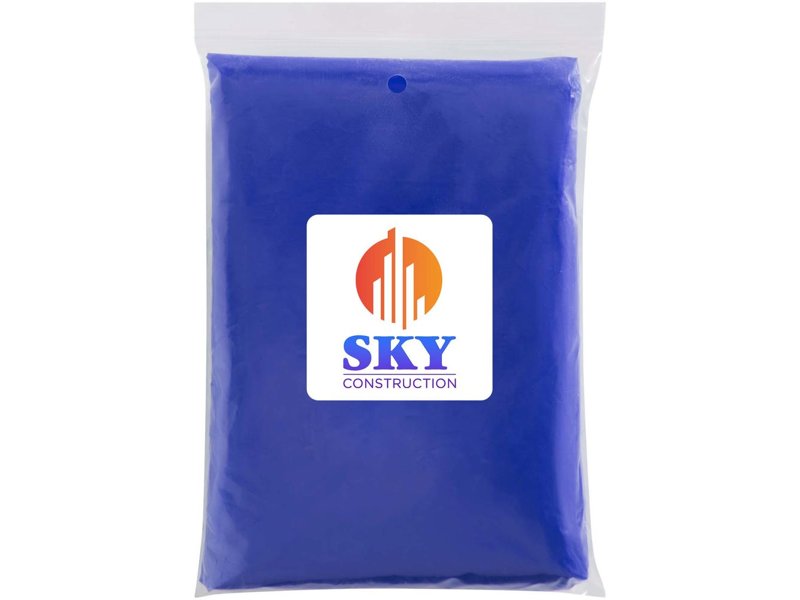 Ontdek de Mayan wegwerp poncho, gemaakt van gerecycled plastic | Totziens Promotions