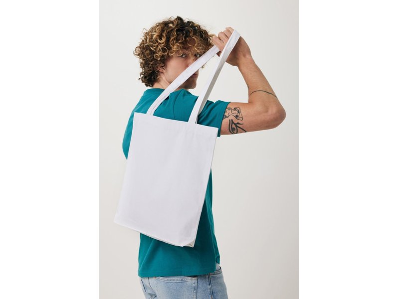 Impact AWARE™ gerecycled katoenen draagtas 330gsm