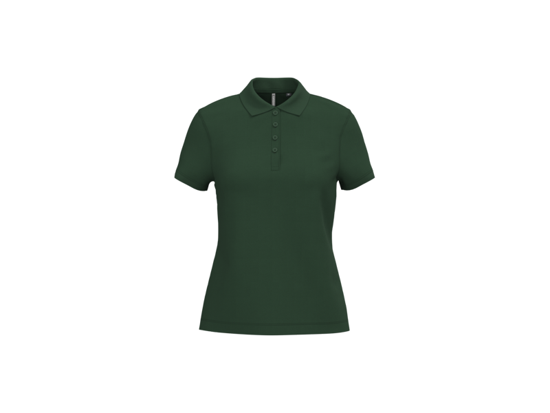 Kariban Piqué-damespolo korte mouwen
