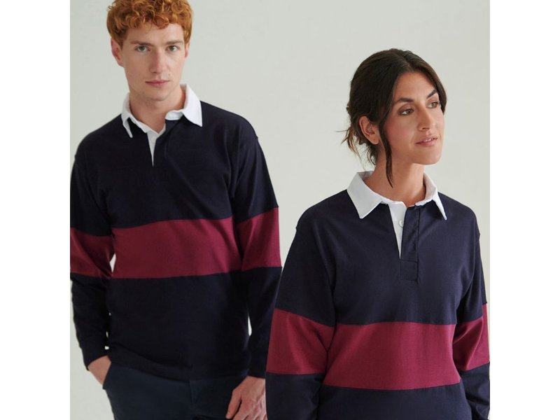 Panelled longsleeve rugby shirt