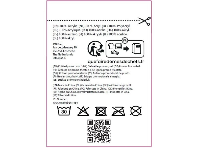 Gebreide promo sjaal