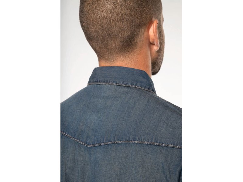 Kariban Heren denim overhemd lange mouwen Kariban Heren denim overhemd lange mouwen