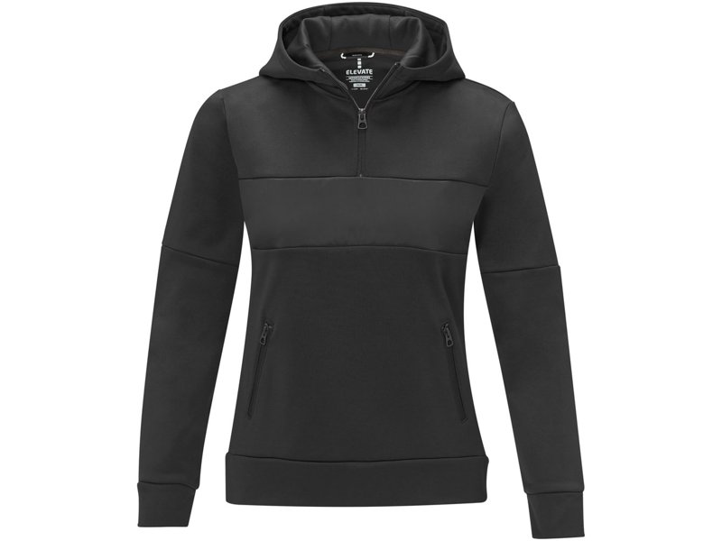 Sayan anorak dames sweater met halve rits en capuchon