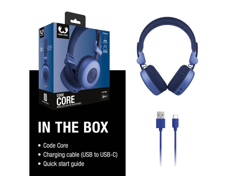 3HP1000 I Fresh 'n Rebel Code Core-Wireless on-ear Headphone 3HP1000 I Fresh 'n Rebel Code Core-Wireless on-ear Headphone