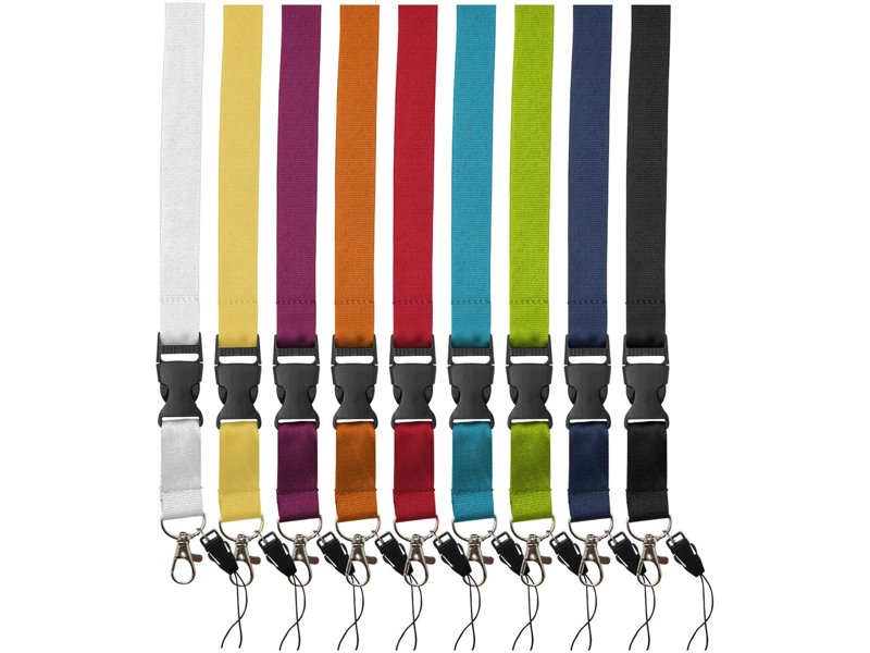Sagan lanyard met afneembare gesp en telefoonhouder