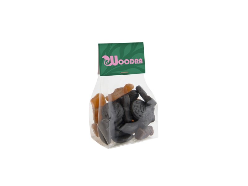 Blokzakje kopkaartje 100 gram snoep