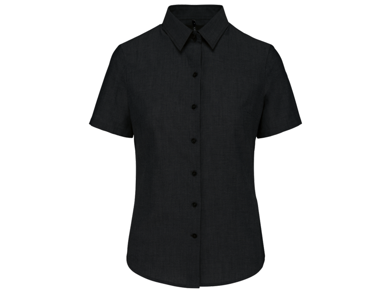 Kariban Dames oxford blouse korte mouwen Kariban Dames oxford blouse korte mouwen