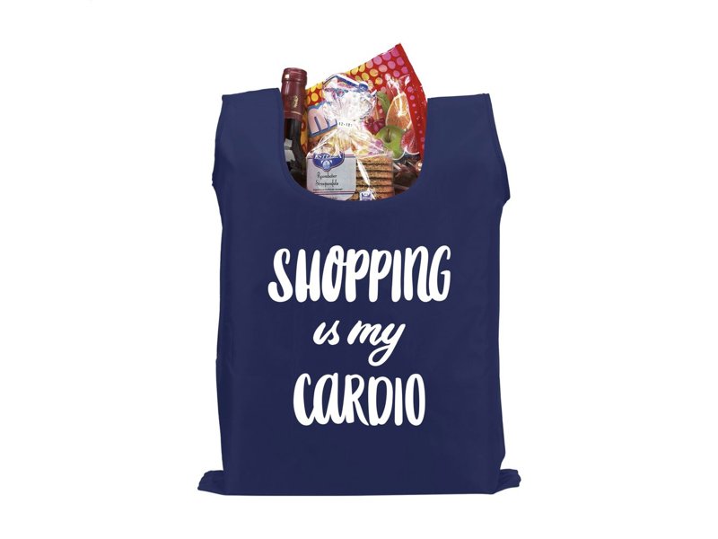 Opvouwbare boodschappentas, bedrukt met uw logo uitdelen?