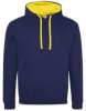 Hooded sweater met kleurige accenten, goedkoop bedrukken van sweaters Hooded sweater met kleurige accenten, goedkoop bedrukken van sweaters