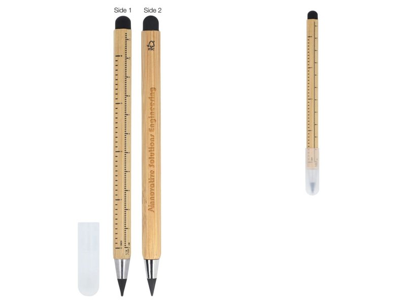 Duurzaam langlevende potlood & liniaal bamboe