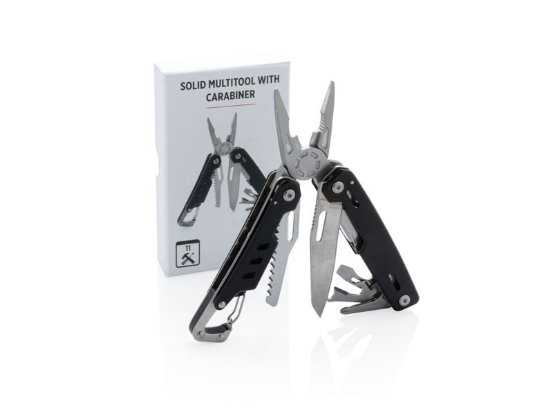 Solid multitool met karabijnhaak