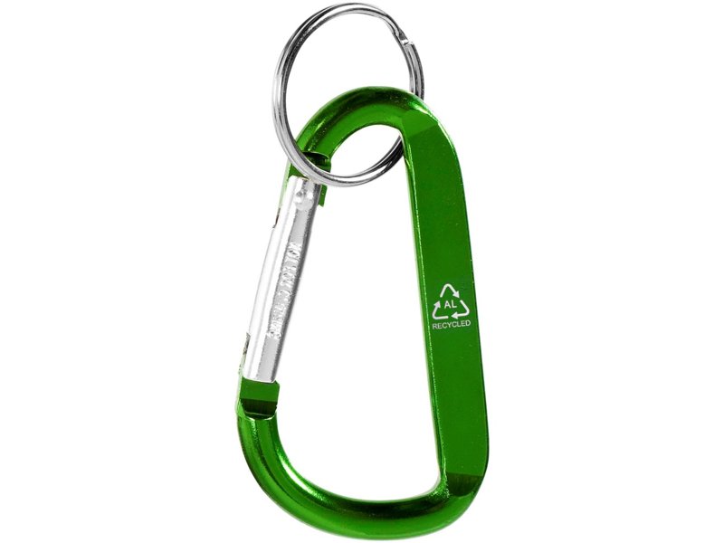 Timor sleutelhanger van gerecycled aluminium met karabijnhaak Timor sleutelhanger van gerecycled aluminium met karabijnhaak