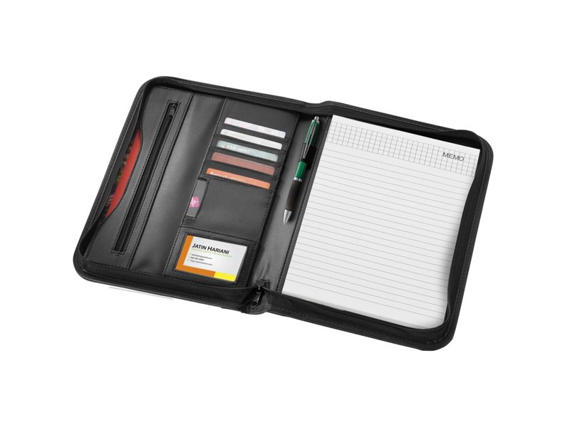 Ebony A4 portfolio met ritssluiting Ebony A4 portfolio met ritssluiting