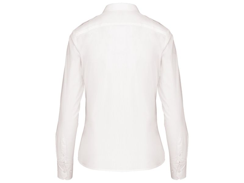 Kariban Damespilootoverhemd lange mouwen