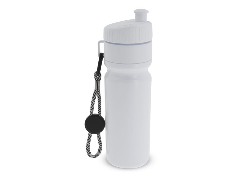 Sportfles met rand en koord 750ml Sportfles met rand en koord 750ml