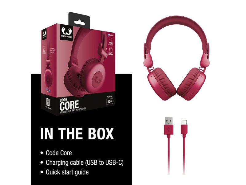 3HP1000 I Fresh 'n Rebel Code Core-Wireless on-ear Headphone 3HP1000 I Fresh 'n Rebel Code Core-Wireless on-ear Headphone